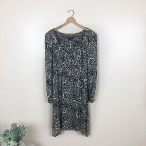 [French Connection] Boho Brown Floral Dress
